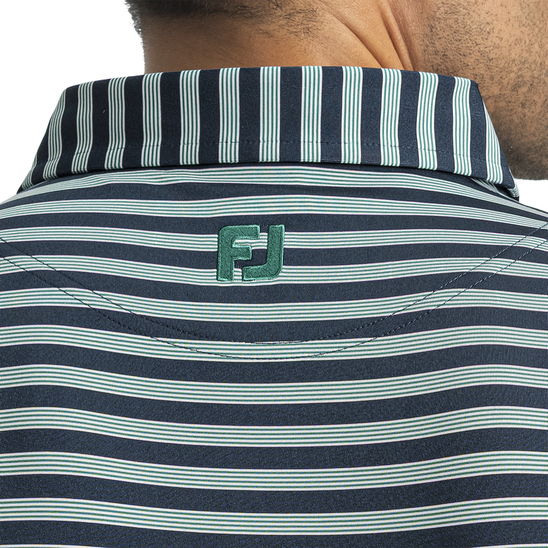 Pinstripe Cluster Stripe Lisle - Navy / Field Green / White