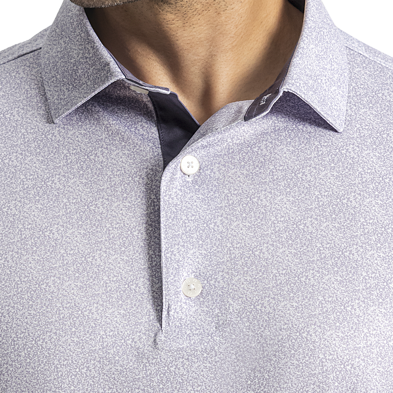 Speckle Lisle - Dusty Violet / White