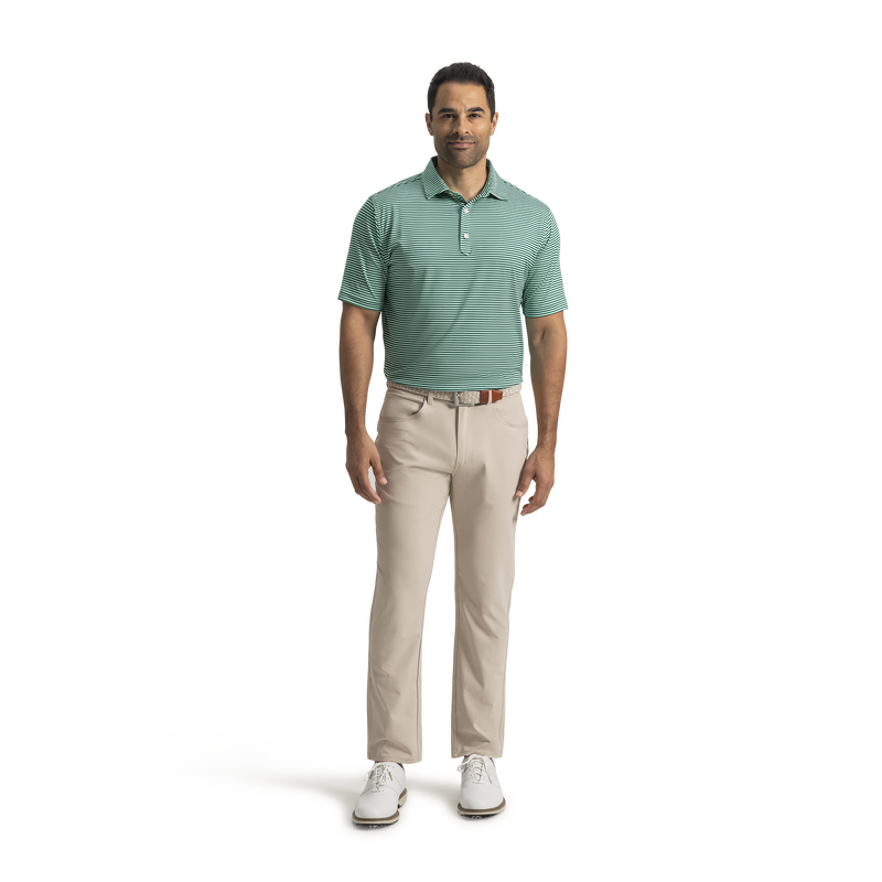 Smooth Stripe Lisle - Spearmint / White / Navy