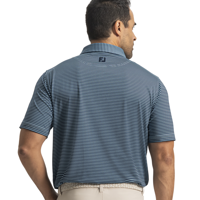 Smooth Stripe Lisle - Navy / Tonal Navy / Light Blue