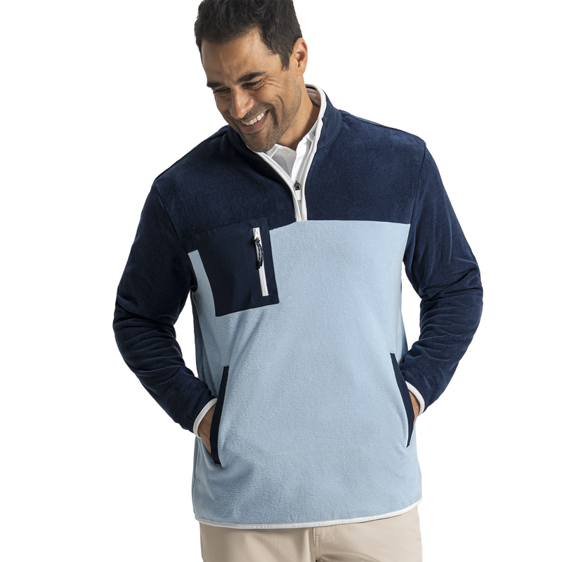 Polar Fleece - Navy / Light Blue