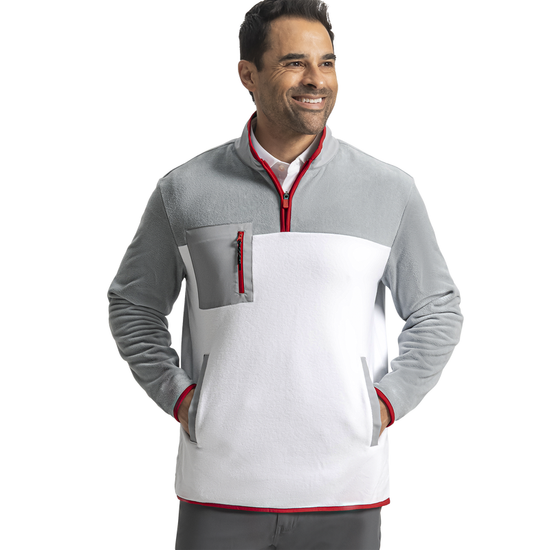 Polar Fleece - White / Grey
