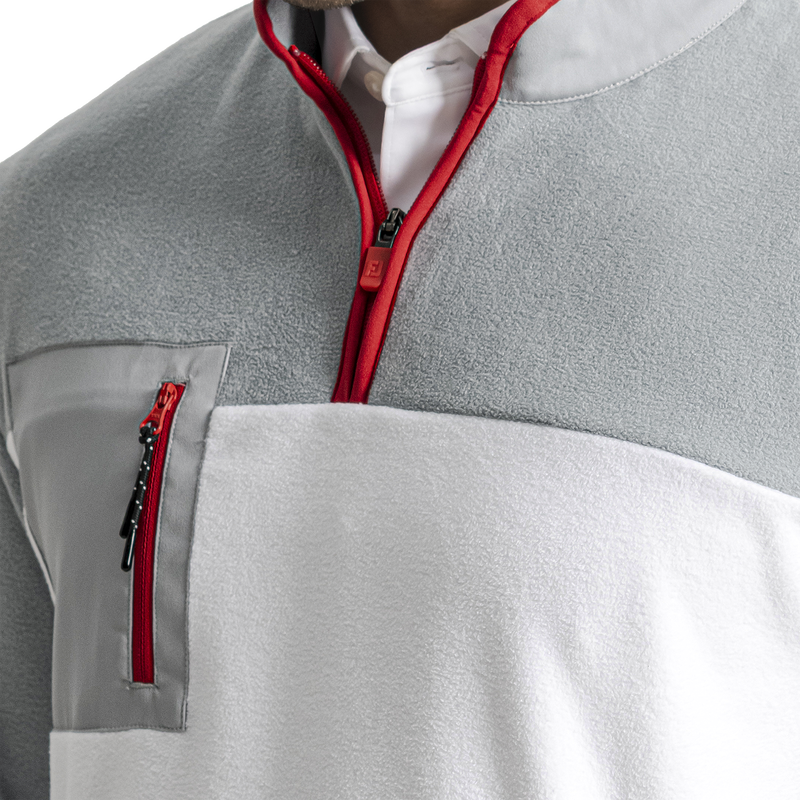 Polar Fleece - White / Grey