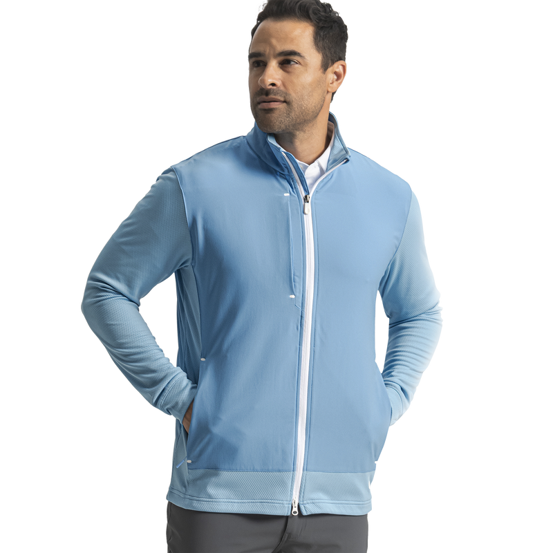 TempoSeries Hybrid Full-Zip Jacket - Blue Reef