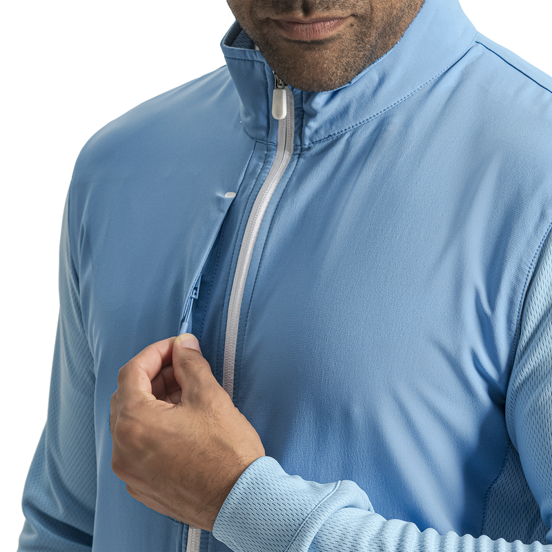 TempoSeries Hybrid Full-Zip Jacket - Blue Reef