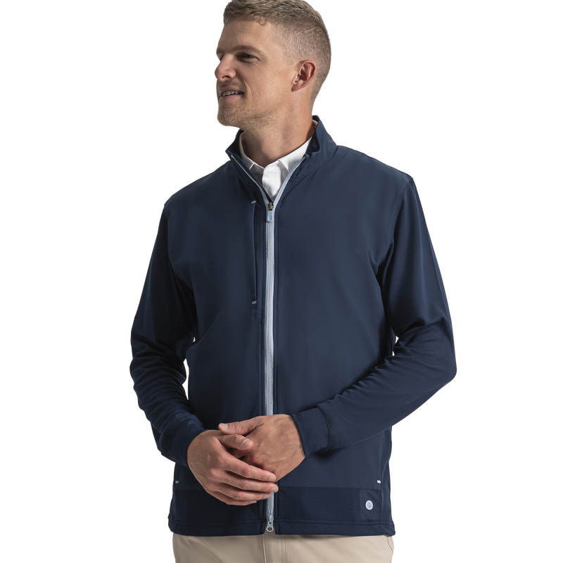 TempoSeries Hybrid Full-Zip Jacket - Navy