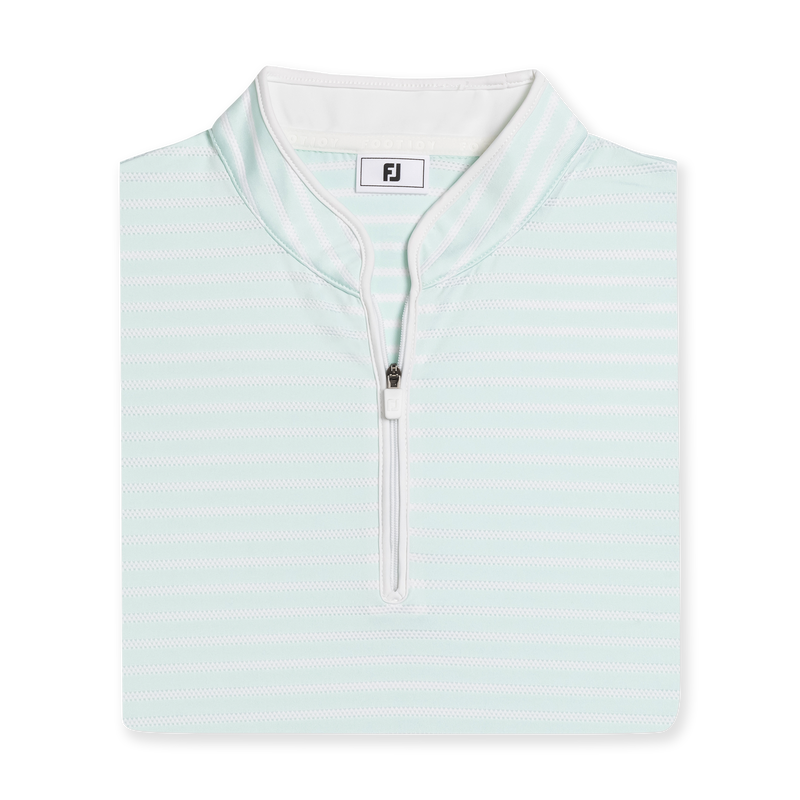 Zip Front Stripe Women - Glacial Blue / White