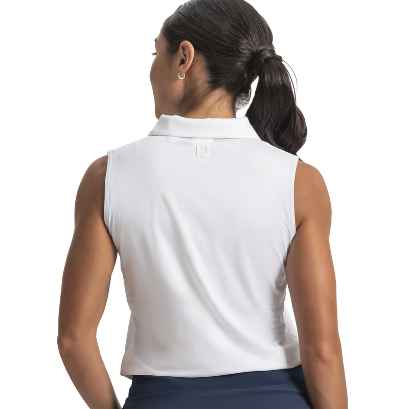 Sleeveless Lisle Women - White