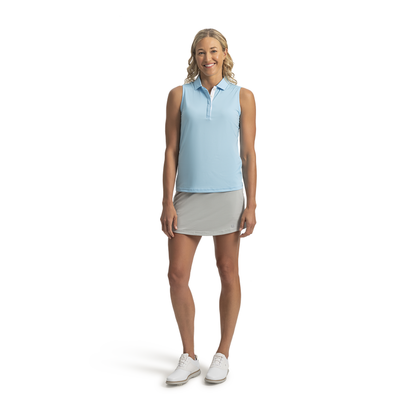 Sleeveless Lisle Women - Light Blue