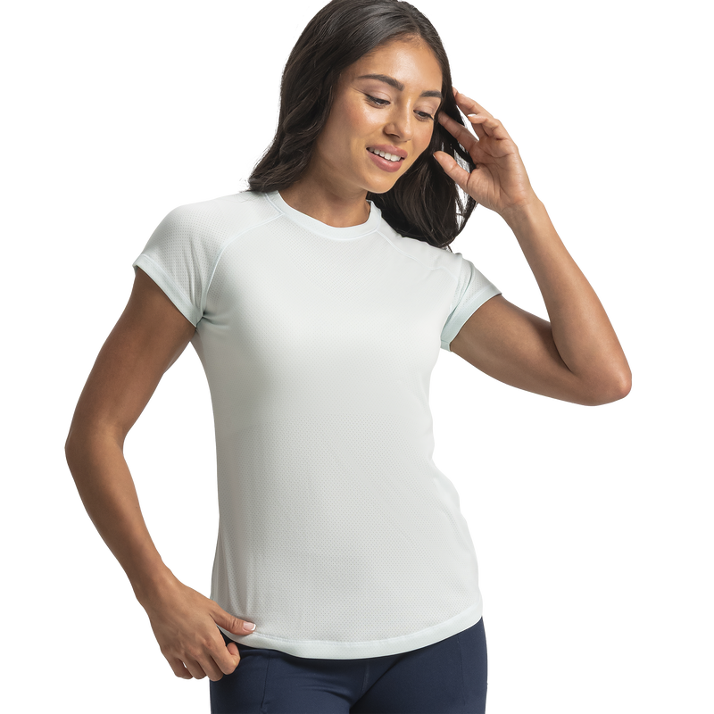 Short Sleeve Crew Neck Women (Women's) - Glacial Blue