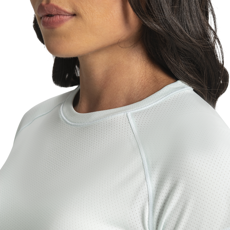 Short Sleeve Crew Neck Women (Women's) - Glacial Blue