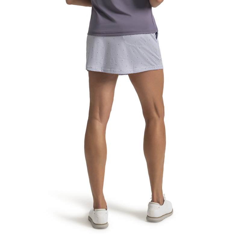 Aerial Micro Geometric Skort Women - Dusty Violet