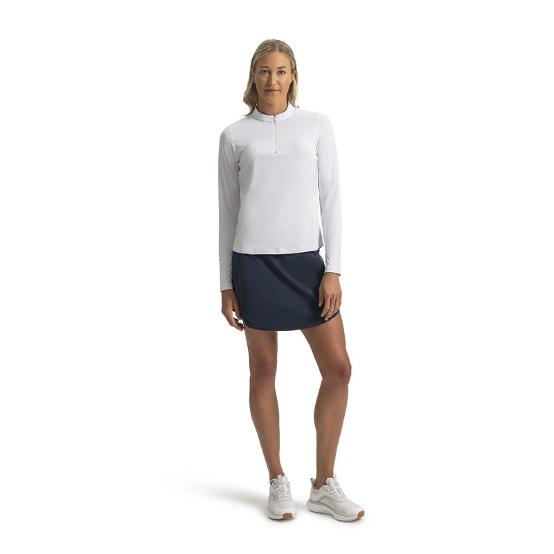 TempoSeries Quarter-Zip Sun Protection Women - White