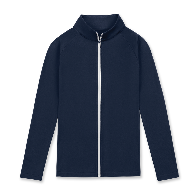 Full-Zip Mid-Layer Junior Girl - Navy