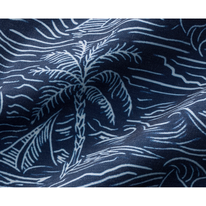 Bayberry Motif Trunk - Navy / Light Grey Tropical Course