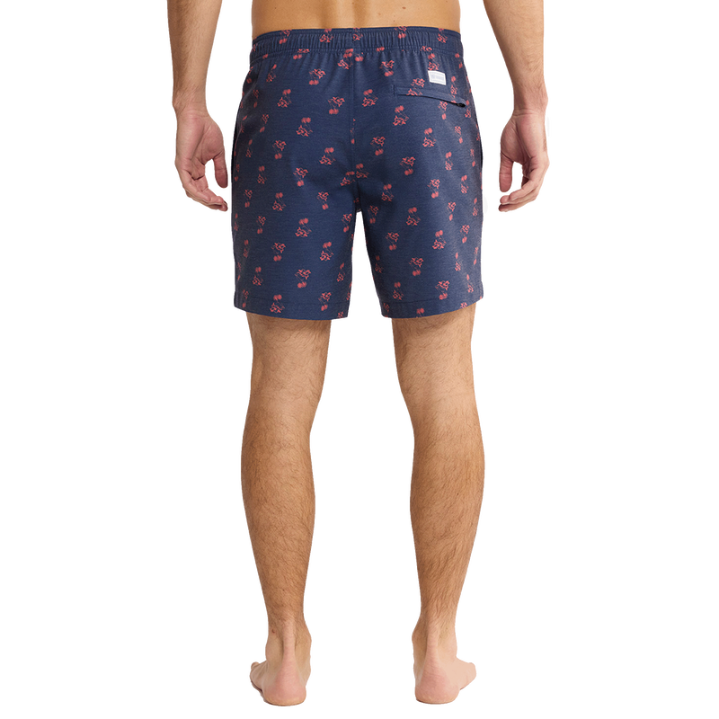 Bayberry Motif Trunk - Navy / Coastal Red Island Ace