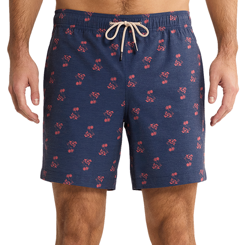 Bayberry Motif Trunk - Navy / Coastal Red Island Ace