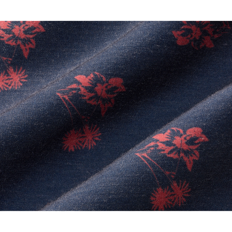 Bayberry Motif Trunk - Navy / Coastal Red Island Ace