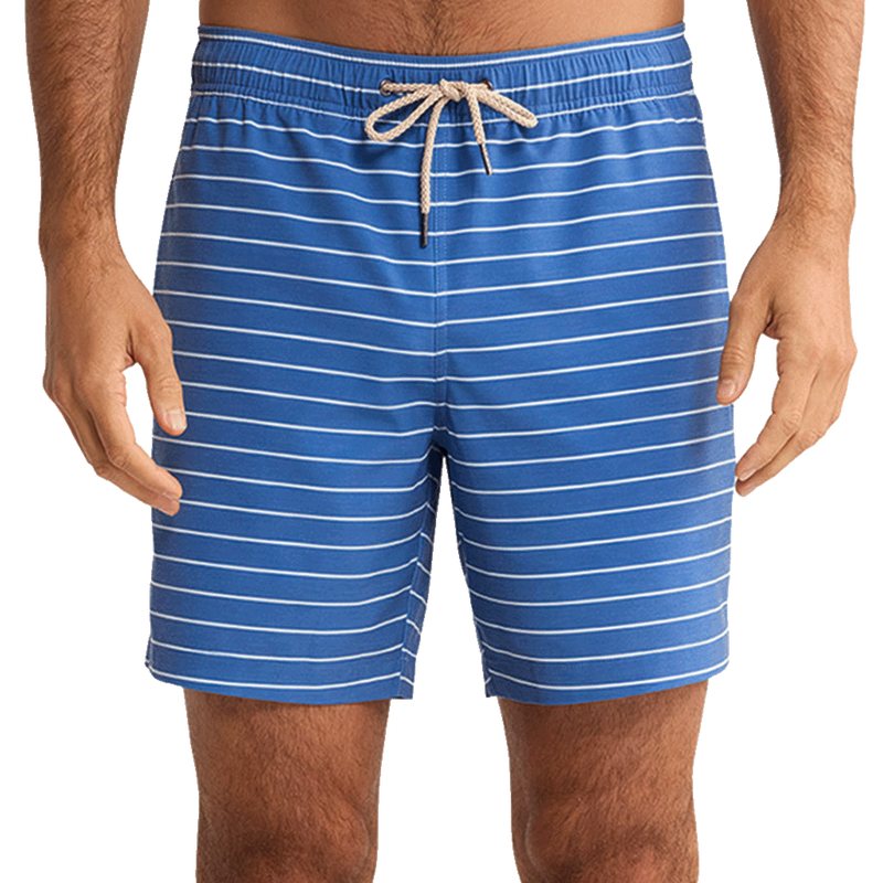 Bayberry Striped Trunk - Ocean Blue / White