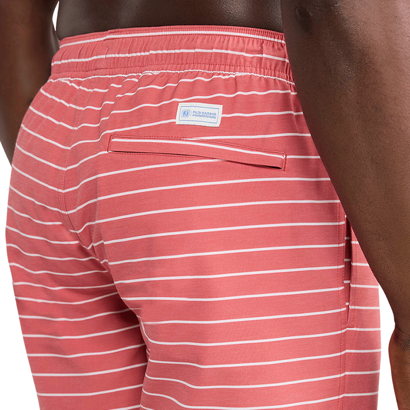 Bayberry Striped Trunk - Coastal Red / White