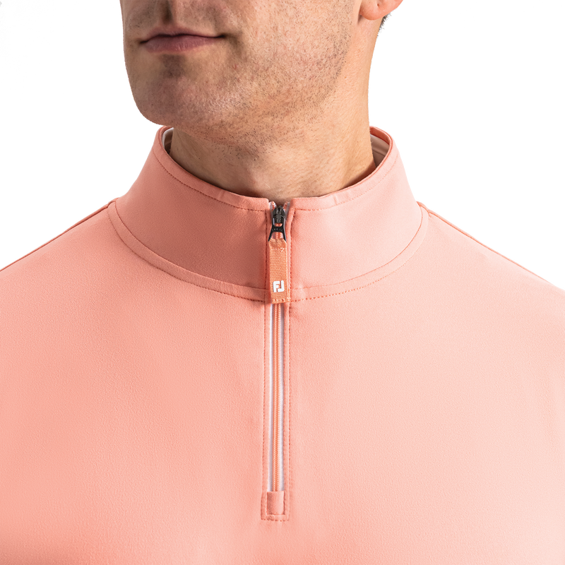 Approach Quarter-Zip - Peach / White / Riviera Blue