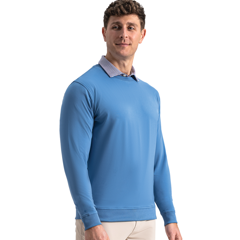 Approach Crewneck - Riviera Blue