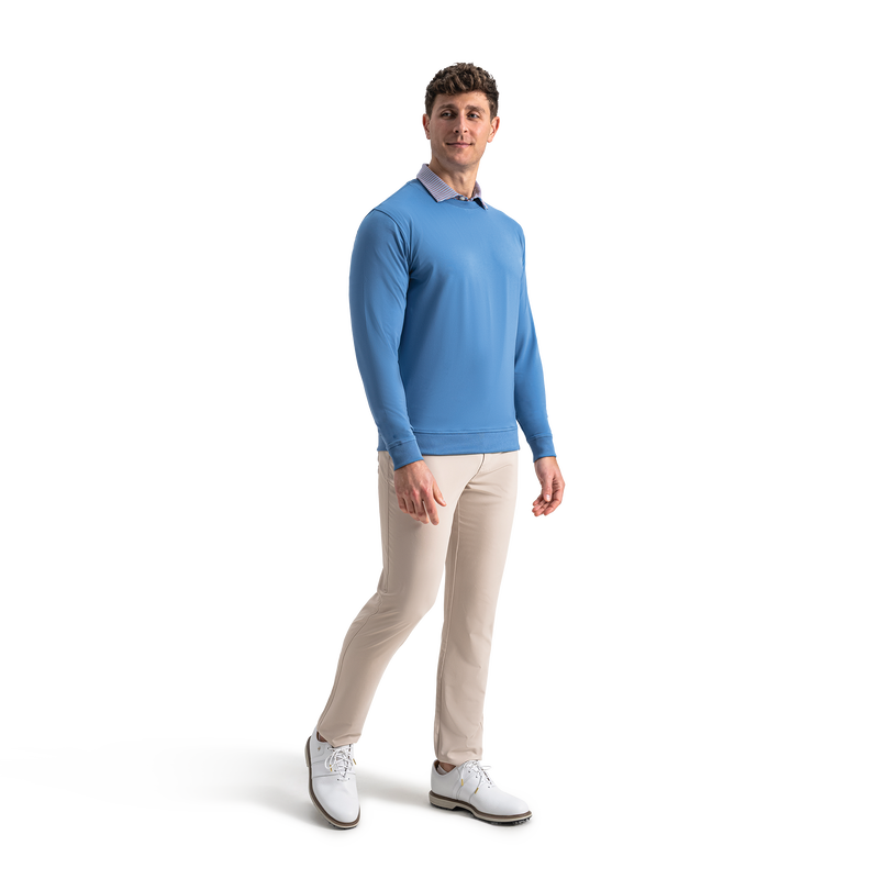 Approach Crewneck - Riviera Blue