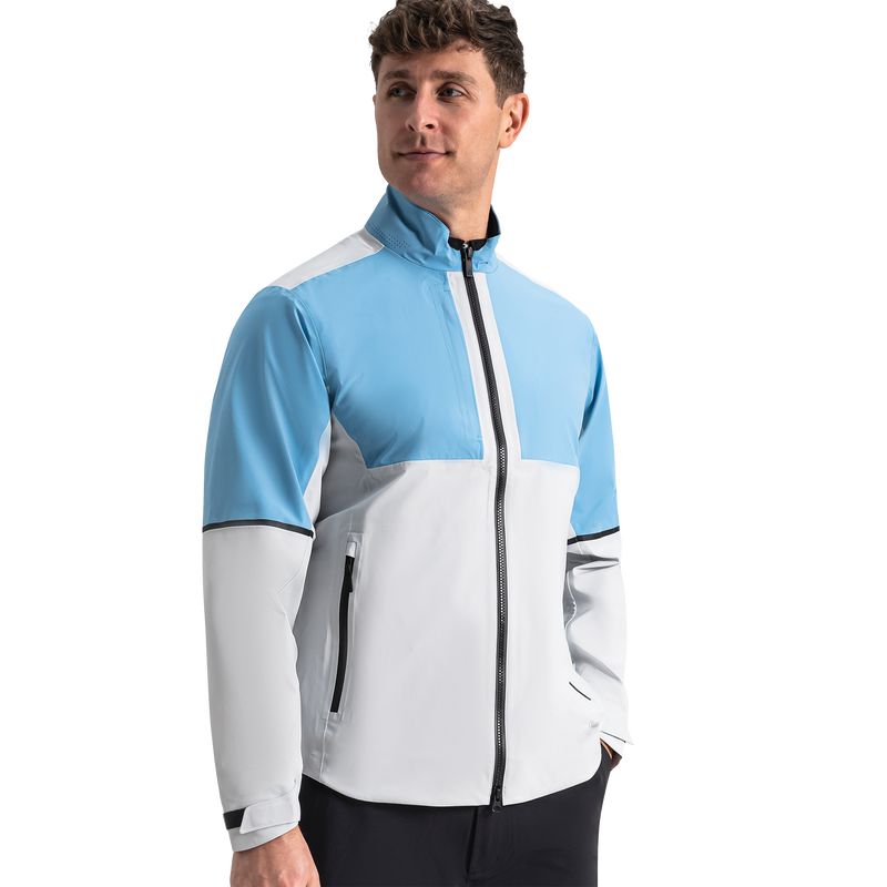 DryJoys Select LX Rain Jacket - Mid Blue / Oyster Grey