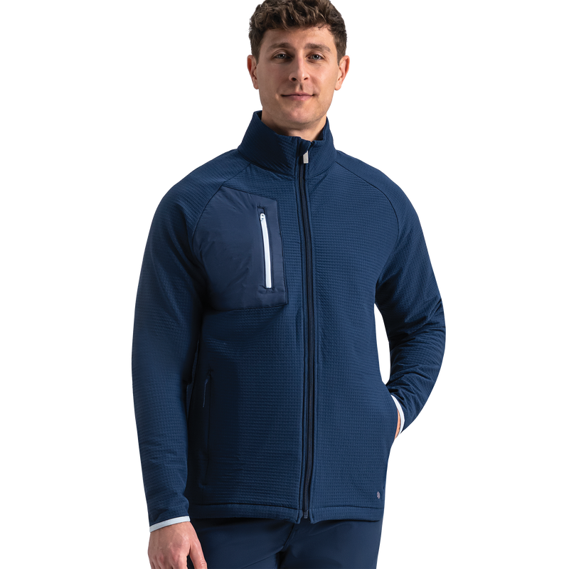 ThermoSeries Jacquard Jacket - Navy