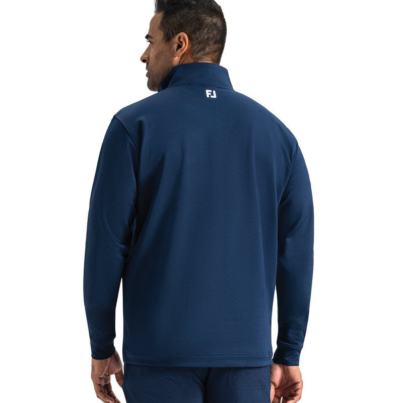 ThermoSeries Textured Half-Zip Pullover - Navy