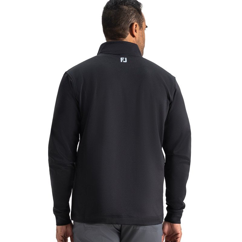ThermoSeries Textured Half-Zip Pullover - Black