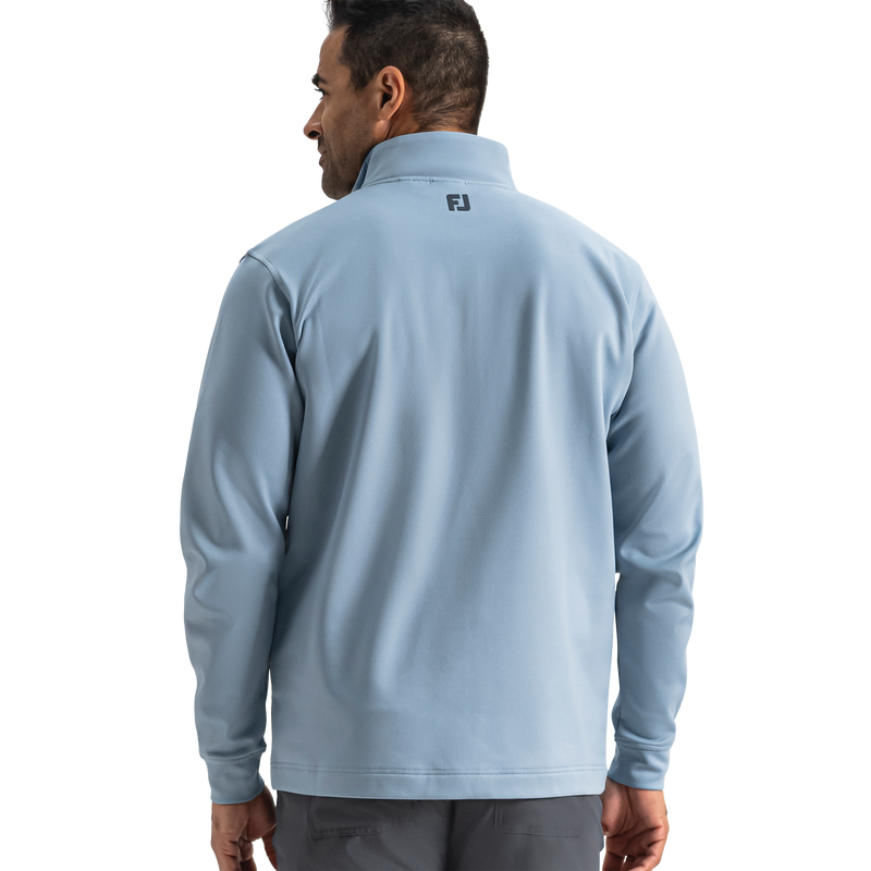 ThermoSeries Textured Half-Zip Pullover - Grey