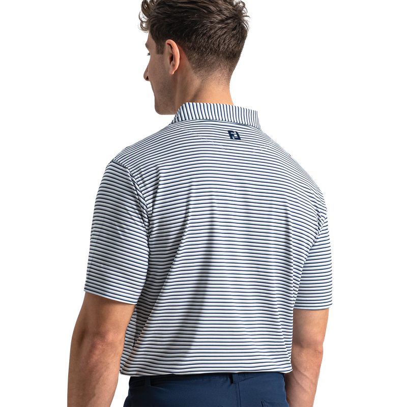 Gradient Stripe Lisle - White / Mint Julep / Windward Blue / Navy
