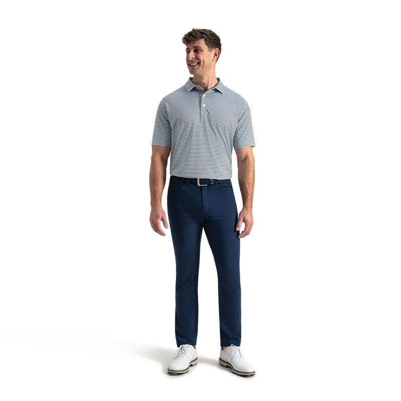 Gradient Stripe Lisle - White / Mint Julep / Windward Blue / Navy