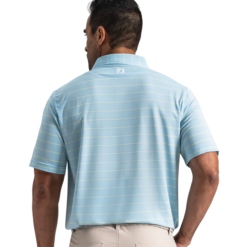 Abyss Stripe Lisle - Blue Breeze / Sage Green / White