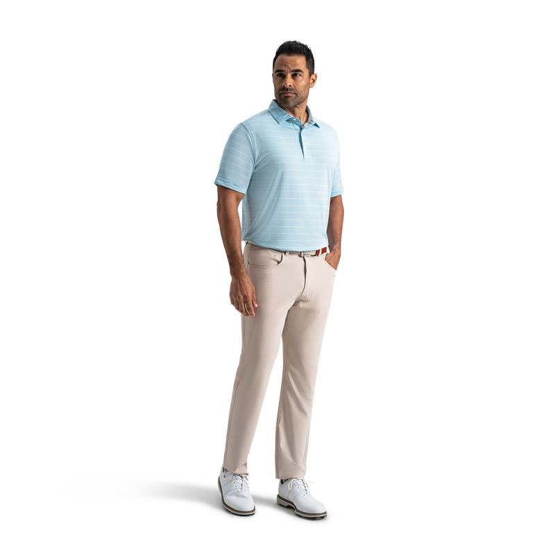 Abyss Stripe Lisle - Blue Breeze / Sage Green / White