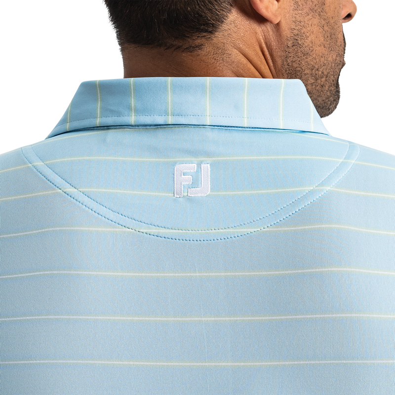 Abyss Stripe Lisle - Blue Breeze / Sage Green / White
