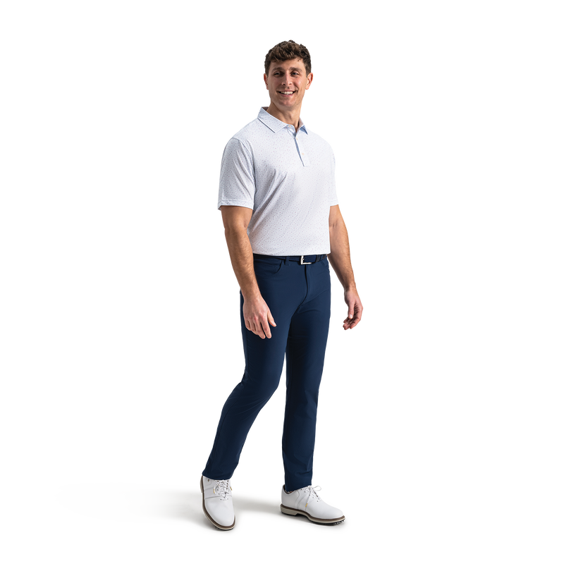 Linework Floral Lisle - White / Blue Breeze / Orchid Smoke