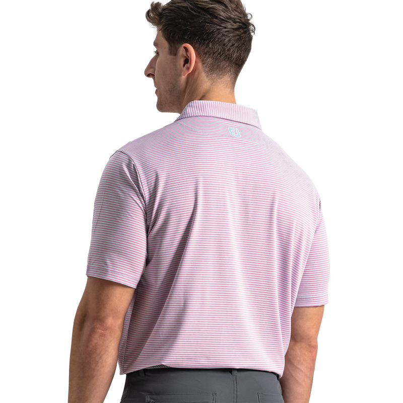Heather Feeder Stripe Lisle - Blue Breeze / Orchid Smoke