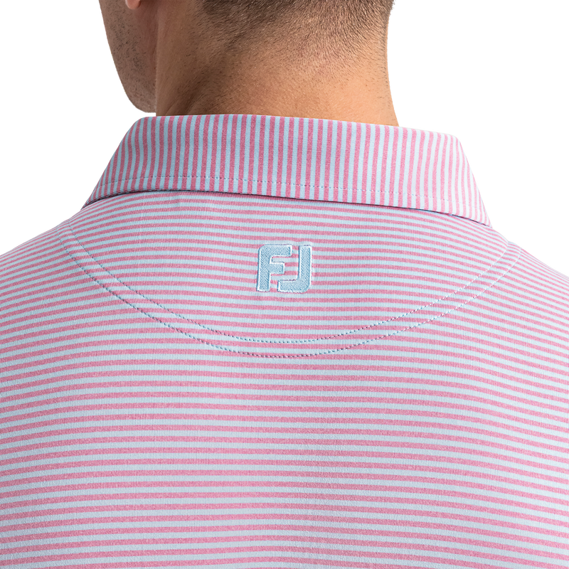Heather Feeder Stripe Lisle - Blue Breeze / Orchid Smoke