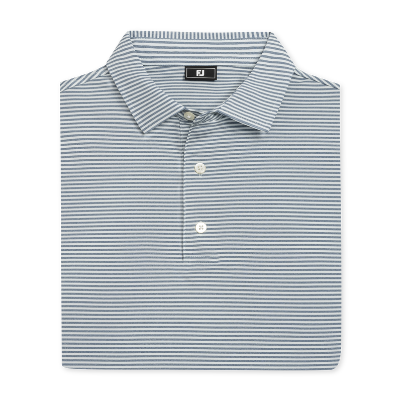Heather Feeder Stripe Lisle - Mint Julep / Windward Blue