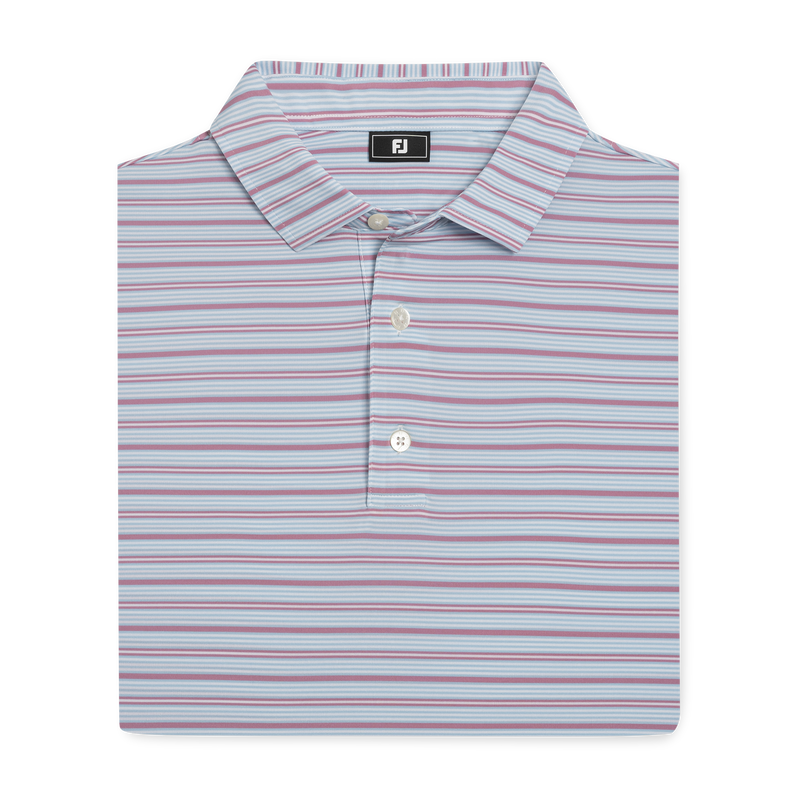 Practice Stripe Lisle - White / Blue Breeze / Orchid Smoke