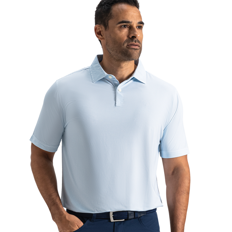 Pixel Geo Lisle - White / Blue Breeze