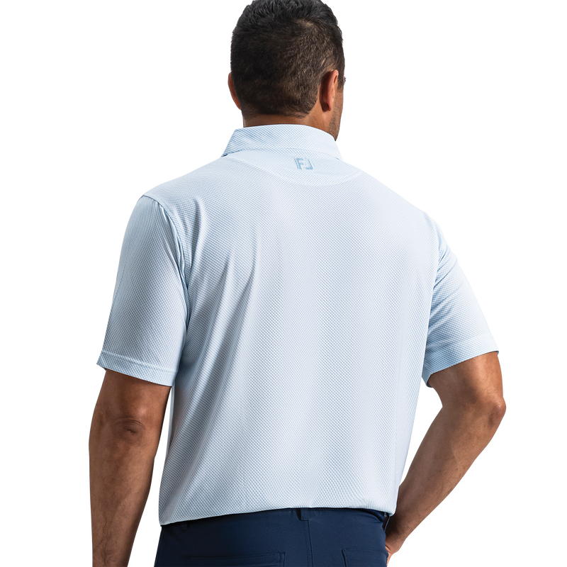 Pixel Geo Lisle - White / Blue Breeze