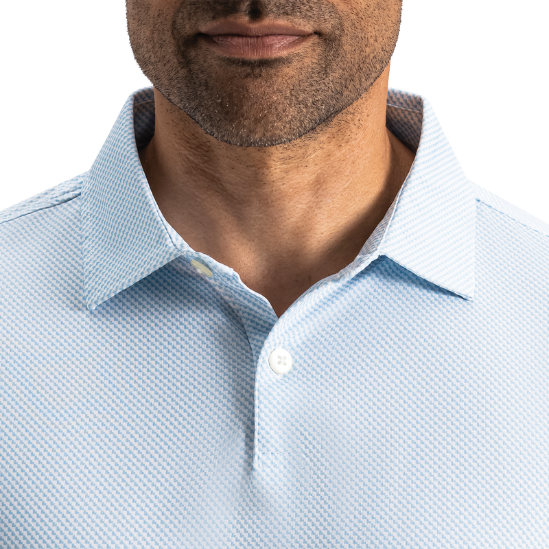 Pixel Geo Lisle - White / Blue Breeze