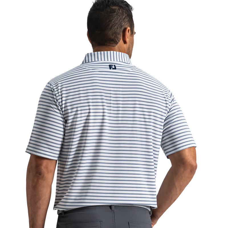 Level Stripe Lisle - White / Windward Blue / Navy