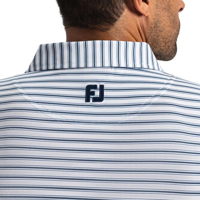 Level Stripe Lisle - White / Windward Blue / Navy
