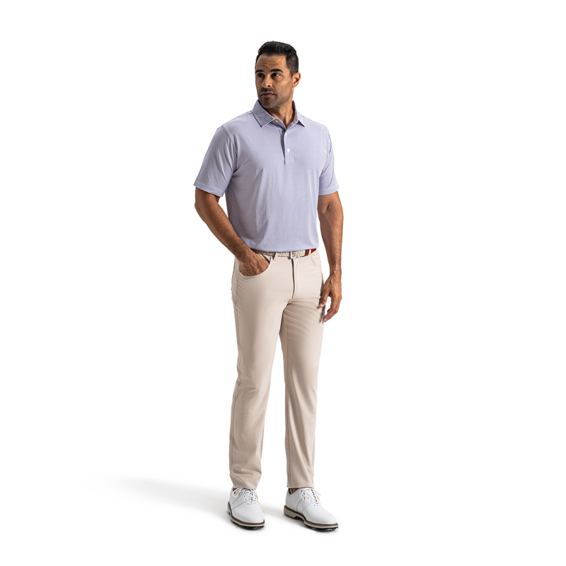 Flag Ladder Lisle - White / Riviera Blue / Peach