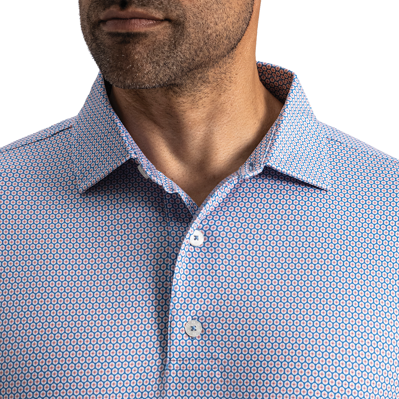 Stellar Lisle - Riviera Blue / White / Peach