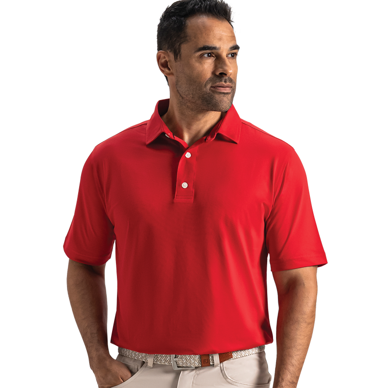 Performance Stretch Pique Solid Self Collar